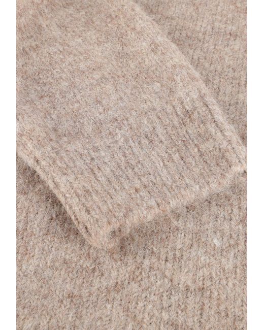 Object Natural Damen Pullover & Cardigans Objsaggia Ls Lo Pullover