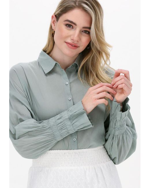 Not Shy Gray Bluse Flora Damen