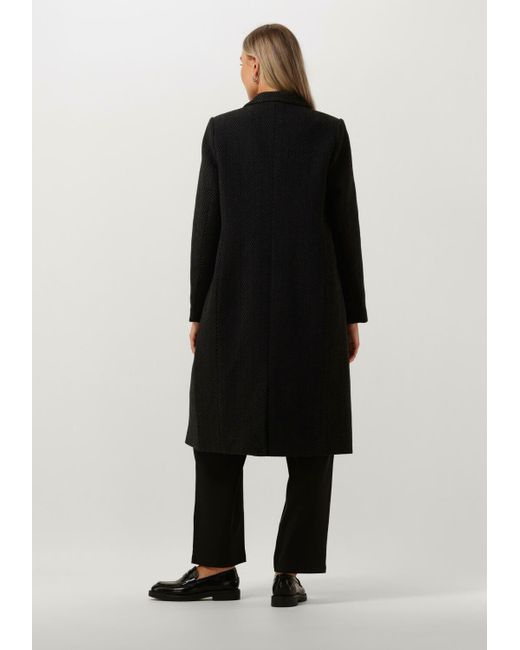 Scotch & Soda Black Mäntel Classic Wool Blend Tailored Coat
