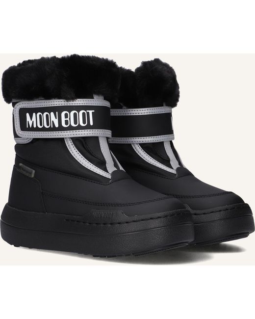 Moon Boot Black Mädchen Boots Jr Park Strap