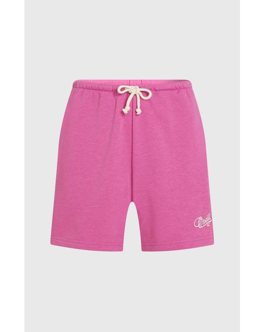 O'neill Sportswear Pink Essentials Script Sweatshorts