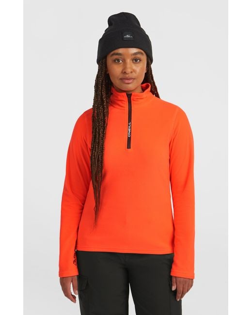 O'neill Sportswear Orange Fwc'Cruz Jack's Polartec Half-Zip Fleece