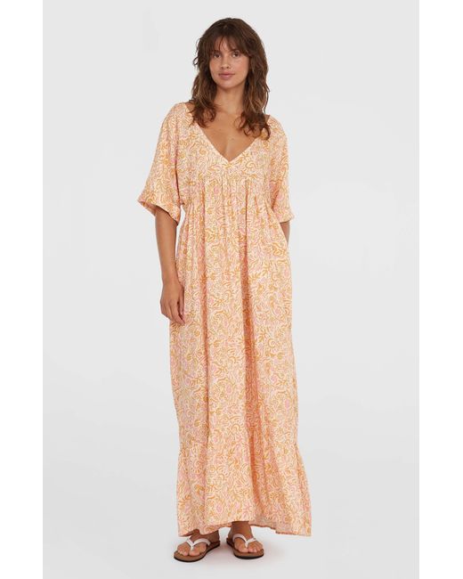 O'neill Sportswear Natural Of The Wave Maxi Dress