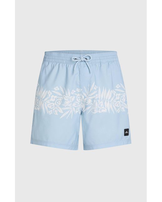 O'neill Sportswear Blue Uni Flower 16' Swimshorts for men