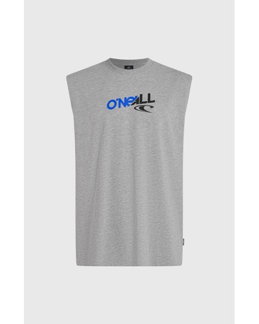 O'neill Sportswear Gray Essentials 90S Graphic Tank Top for men