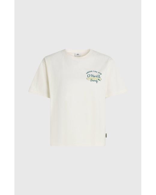 O'neill Sportswear White Boxy Back Print T-Shirt