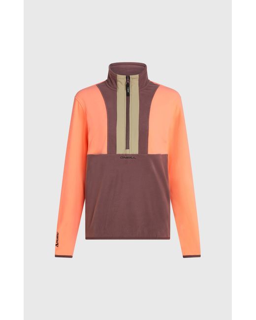 O'neill Sportswear Red Fwc'Cruz Triple Polartec Half-Zip Fleece