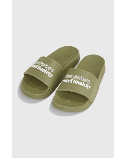 O'neill Sportswear Green Future Surf Society Slides for men