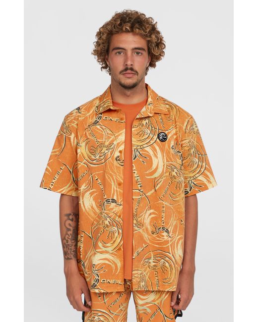 O'neill Sportswear Orange O'Riginals Upf 50+ Short Sleeve Shirt for men