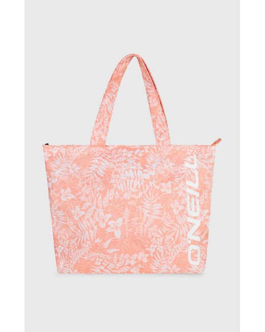 O'neill Sportswear Pink Coastal Print Tote Bag