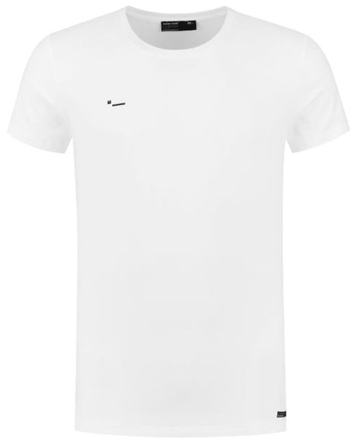 MORSE CODE T-shirt Km in het White voor heren