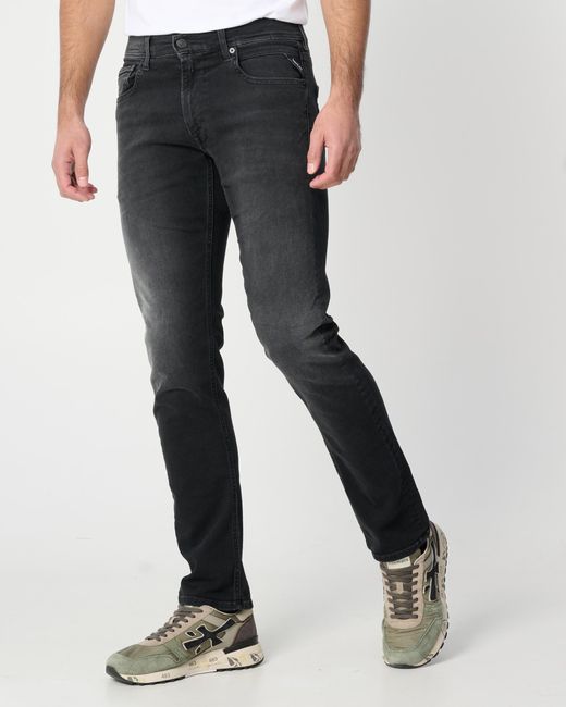 Replay Grover Hyperflex Dust Jeans in het Gray voor heren