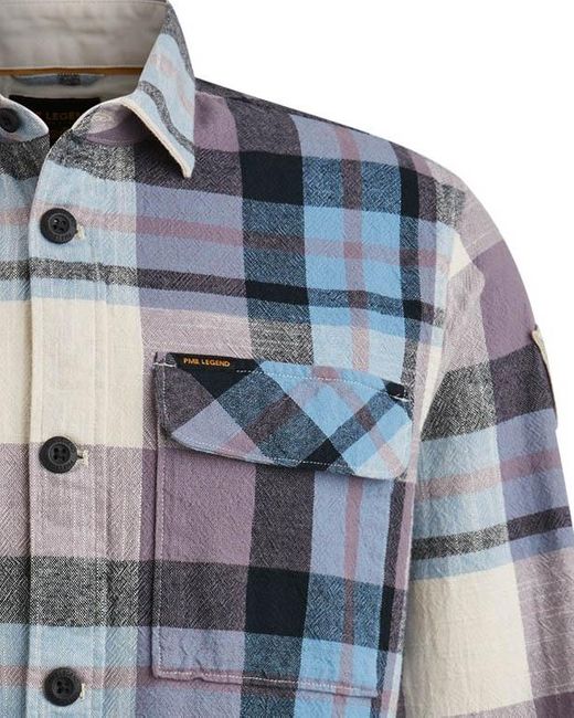 PME LEGEND Casual Overhemd Lm in het Blue voor heren