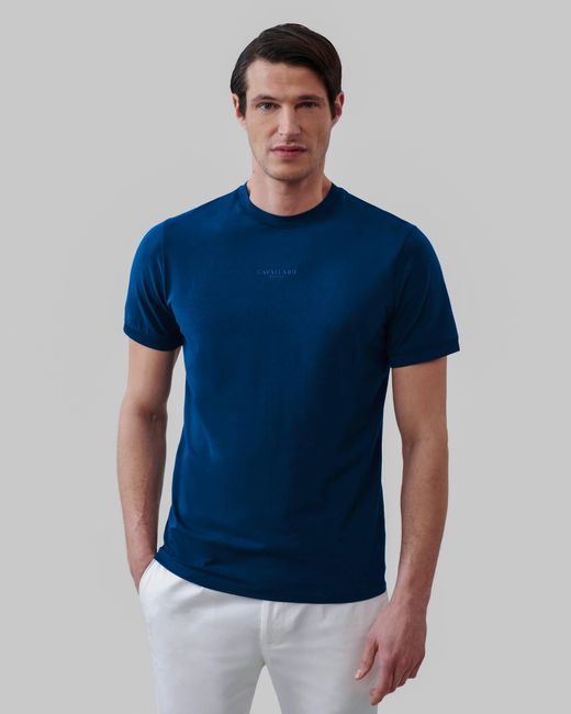 Cavallaro Napoli Darenio T-shirt Km in het Blue voor heren