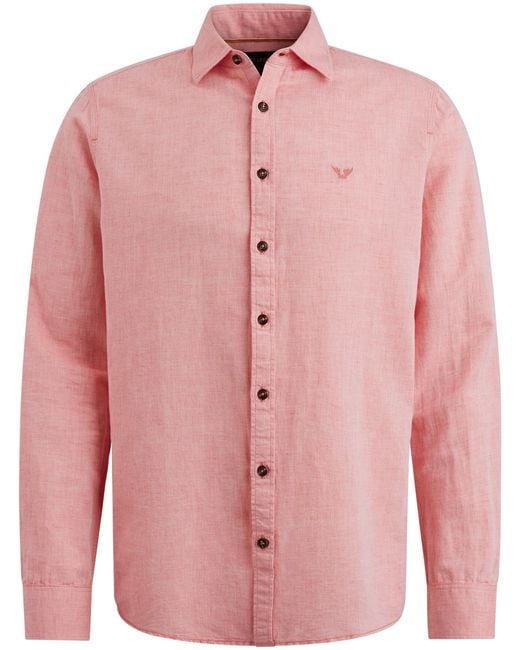 PME LEGEND Casual Overhemd Lm in het Pink voor heren
