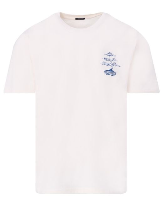 Denham Shrub Reg T-shirt Km in het White voor heren