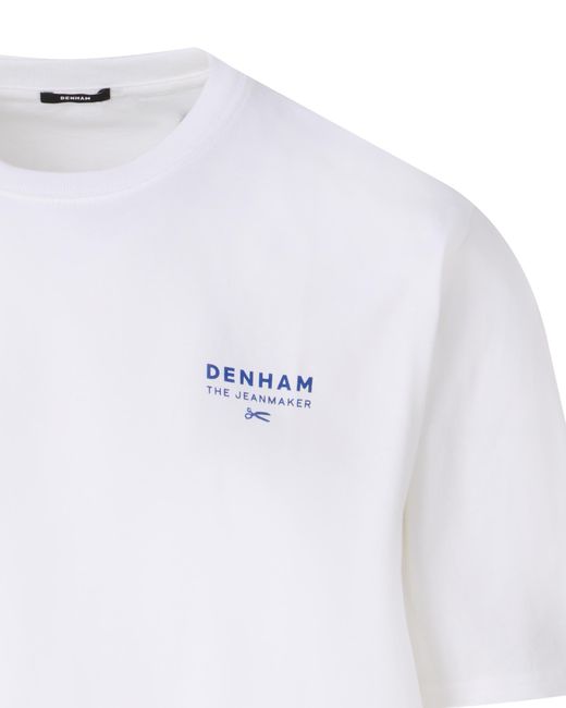 Denham Swallow T-shirt Km in het White voor heren