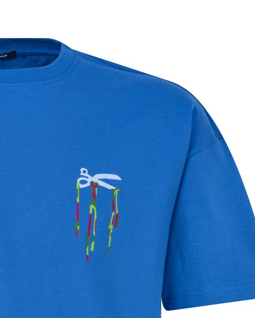 Denham Drip Box T-shirt Km in het Blue voor heren
