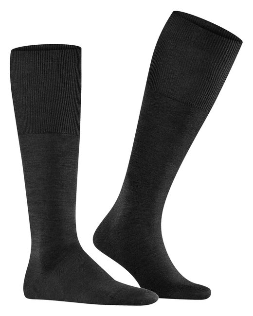 Falke Airport Knee-high Sokken in het Black voor heren