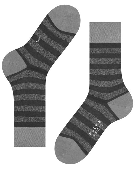 Falke Mapped Line Sokken in het Gray voor heren