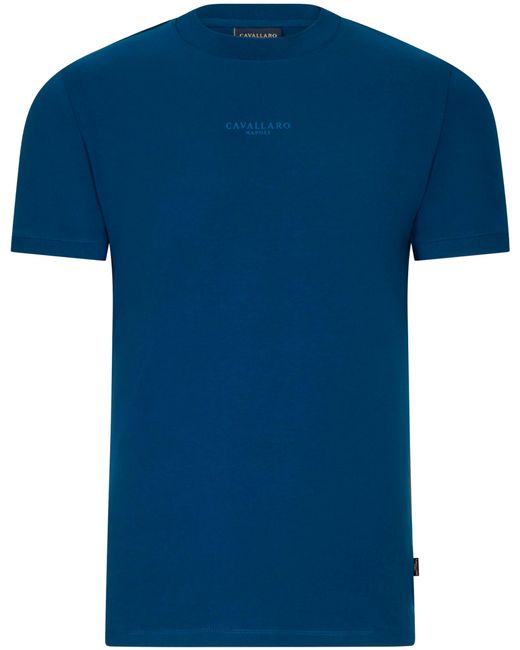 Cavallaro Napoli Darenio T-shirt Km in het Blue voor heren