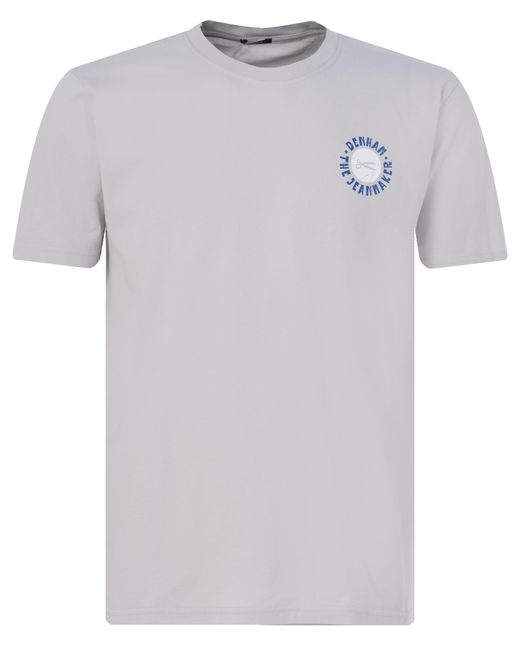 Denham Vintage Reg T-shirt Km in het White voor heren