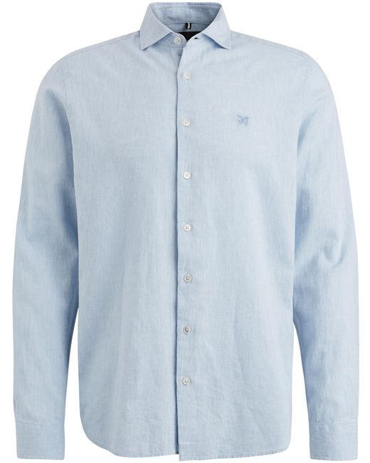 Vanguard Casual Overhemd Lm in het Blue voor heren