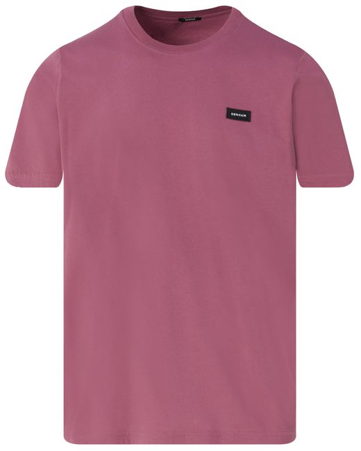 Denham Slim T-shirt Km in het Pink voor heren