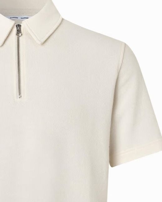Samsøe & Samsøe Saolli Polo Km in het White voor heren