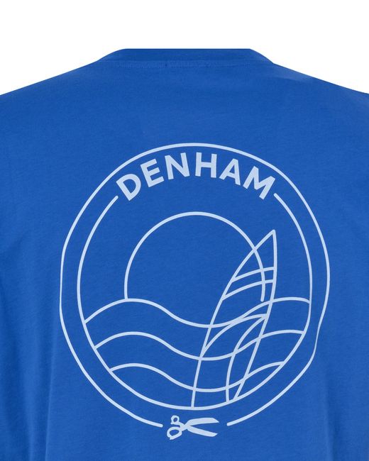 Denham Line Reg T-shirt Km in het Blue voor heren