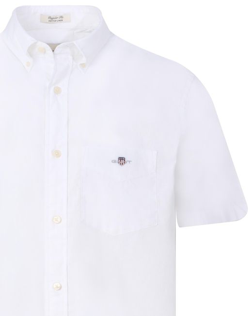 Gant Casual Overhemd Km in het White voor heren