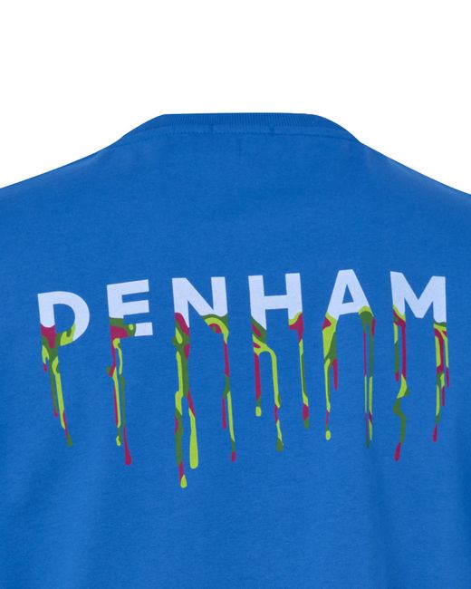 Denham Drip Box T-shirt Km in het Blue voor heren