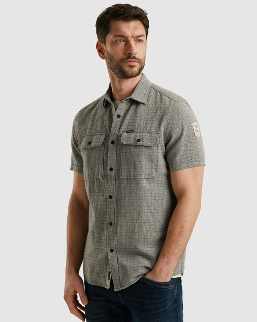 PME LEGEND Casual Overhemd Km in het Gray voor heren