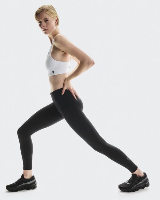 On Shoes White Performance Tights Winter