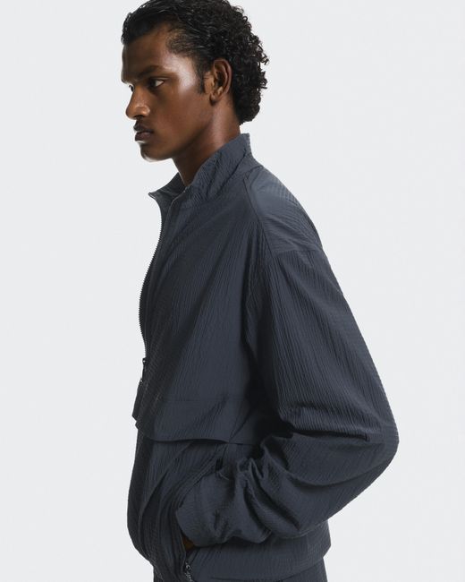 On Shoes Blue Courtside 1/2 Zip Eaze for men