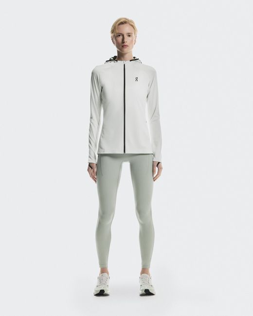 On Shoes White Climate Zip Hoodie