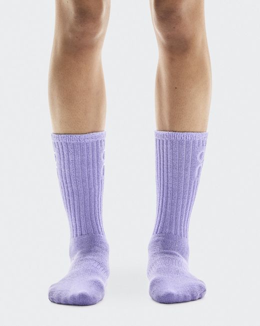 On Shoes Purple Terry Sock High