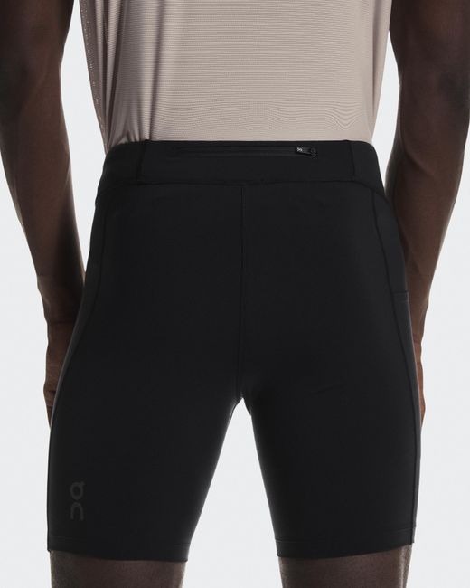 On Shoes White 8" Performance Tights for men