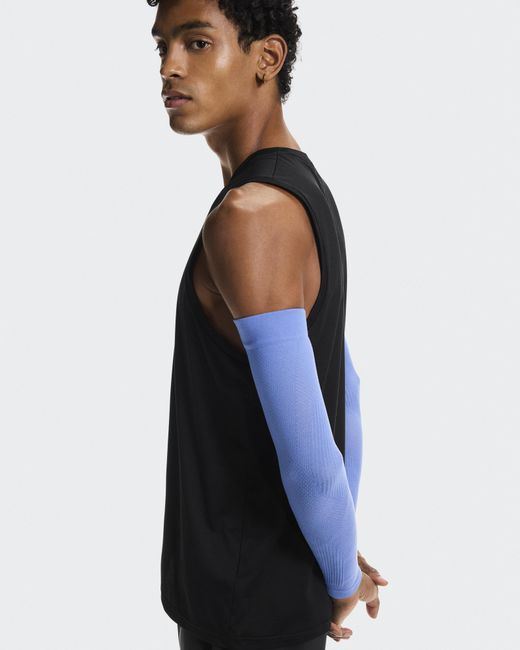 On Shoes Blue Performance Arm Sleeves