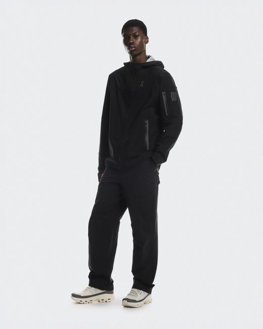 On Shoes Black Trek Jacket for men