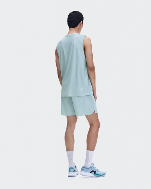 On Shoes Blue Court Tank Top for men