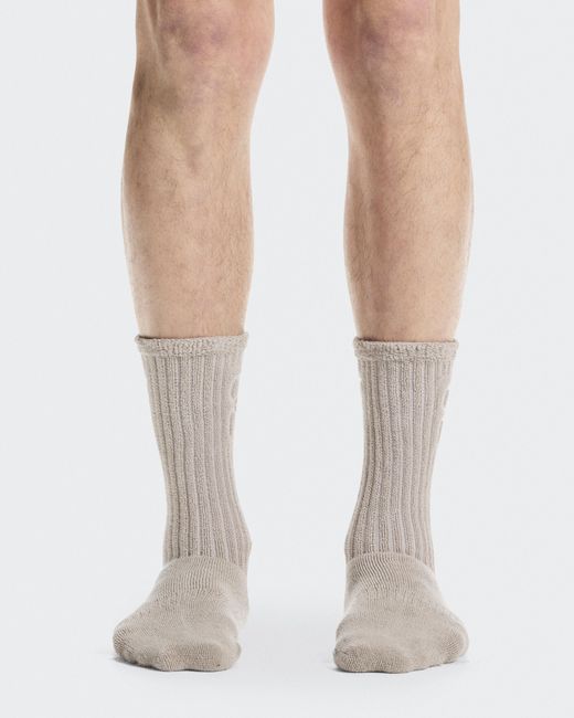 On Shoes White Terry Sock High