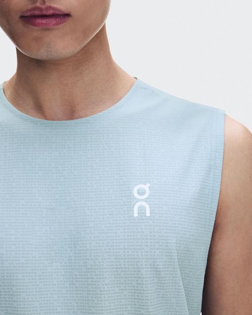 On Shoes Blue Court Tank Top for men