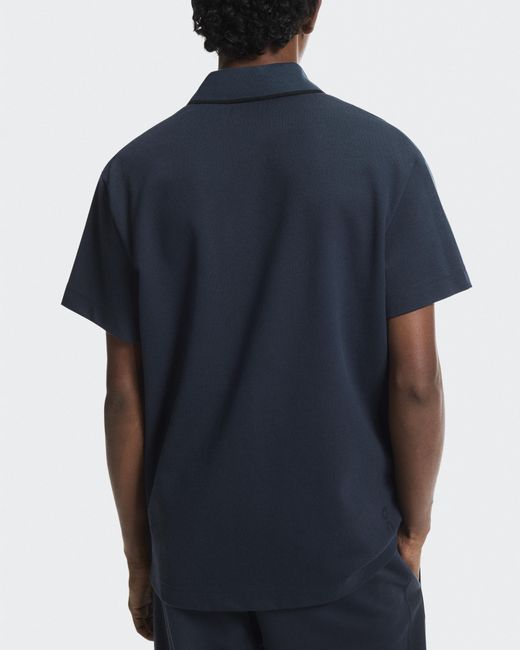 On Shoes Blue Courtside Polo for men
