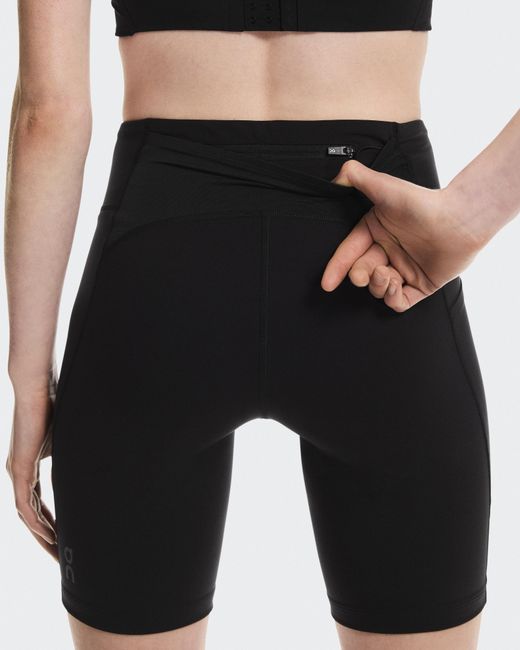 On Shoes Black 8" Performance Tights