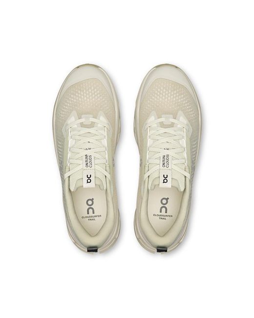 On Shoes White Cloudsurfer Trail 2 for men