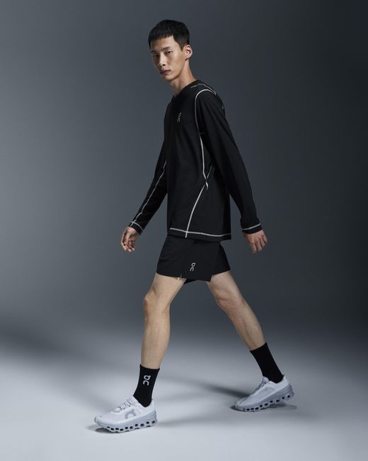 On Shoes Black 5" Core Shorts for men