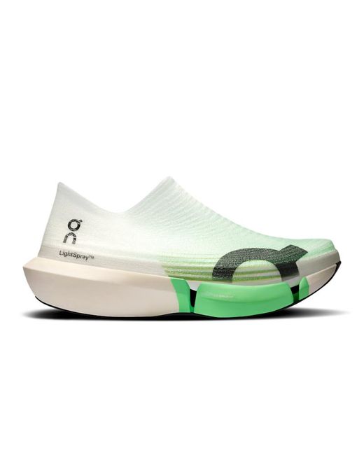 On Shoes Green Lightspray Cloudboom Strike 2