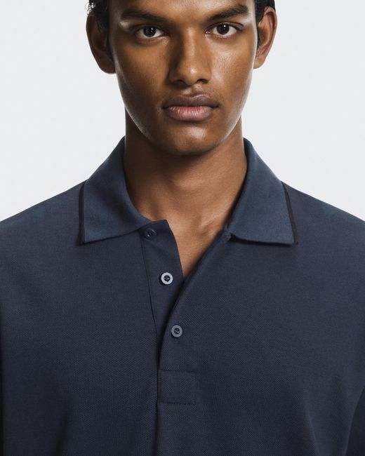 On Shoes Blue Courtside Polo for men
