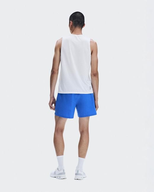 On Shoes Blue 5" Core Shorts for men